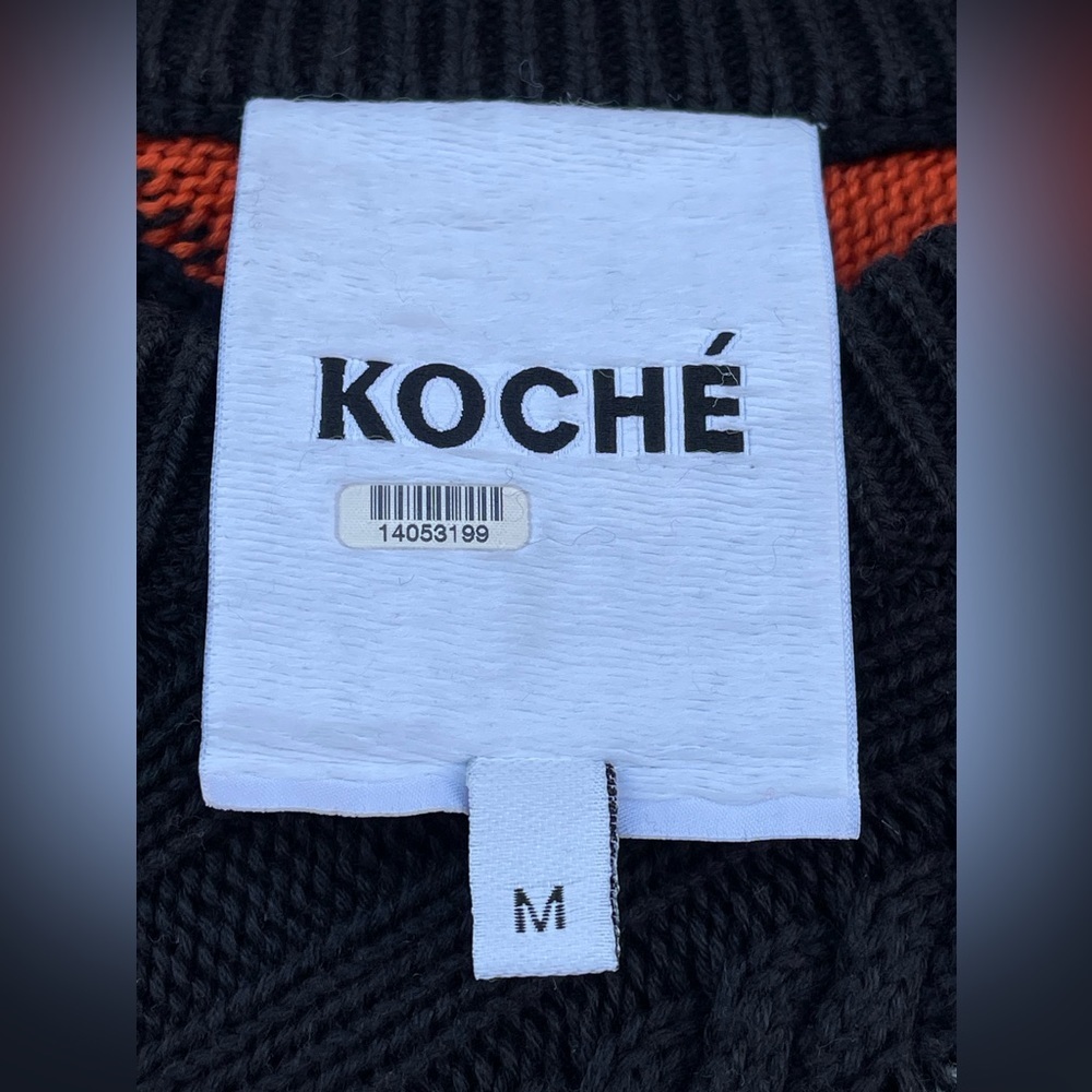 Koch Patchwork Oversized Sweater Size Medium - image 7